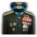 Мундир парадный с погонами и наградами полковника ВВС Красной армии Покрышкина Ал. Ив., обр. 1943 г.